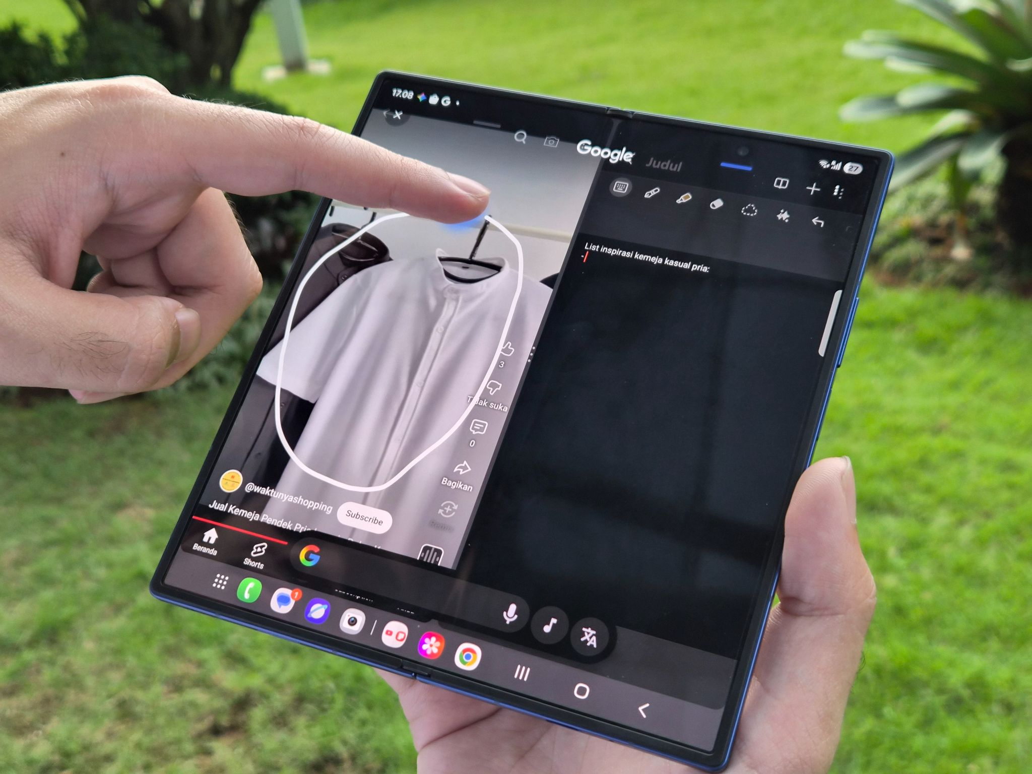 Content image for article: Galaxy Z Fold7 dengan Gemini AI Dongkrak Produktivitas Kerja