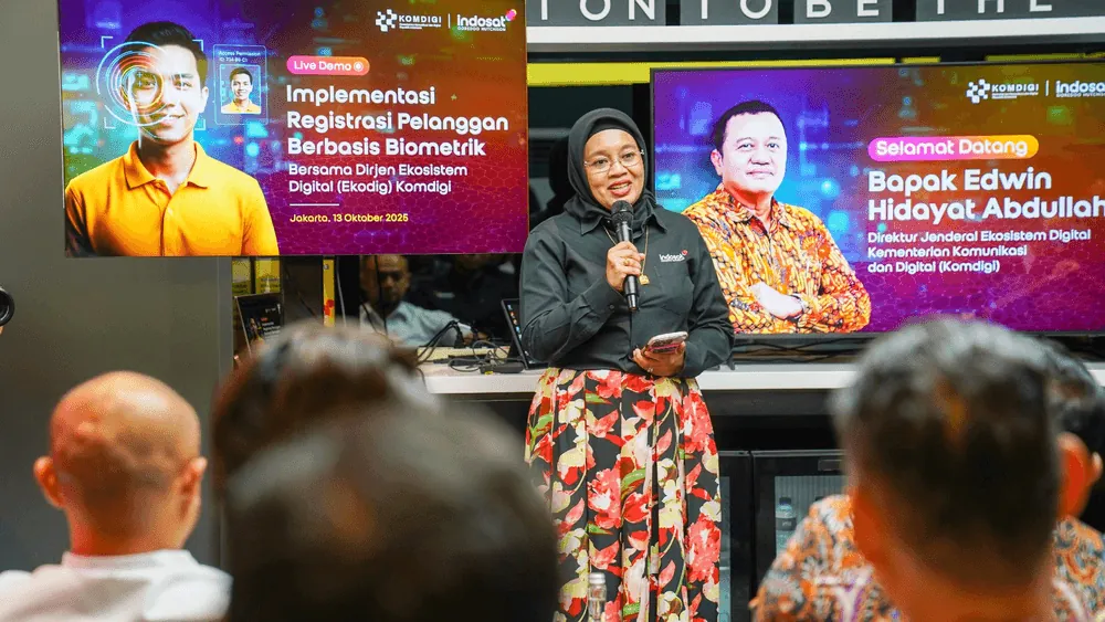 Content image for article: Indosat dan Komdigi Perkuat Registrasi eSIM dengan Biometrik