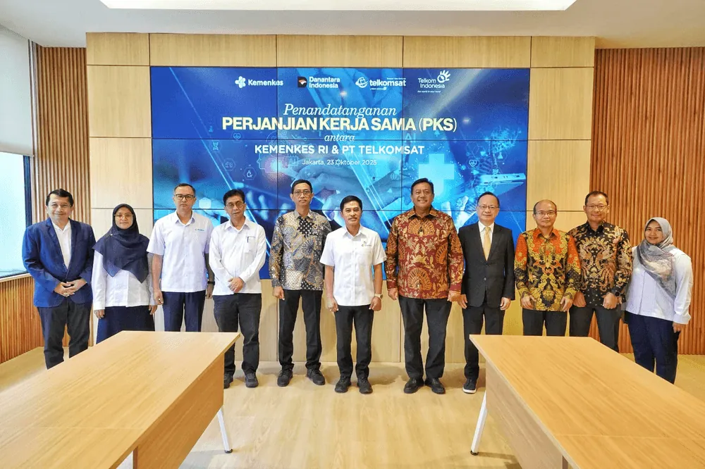 Content image for article: Telkomsat dan Kemenkes Kolaborasi Digitalisasi Layanan Kesehatan AI