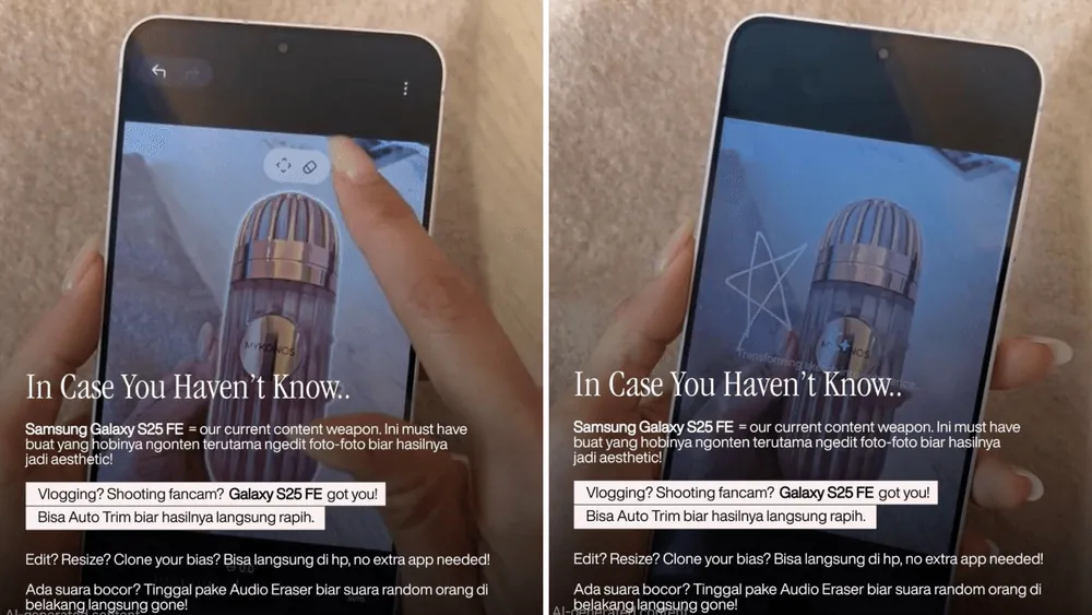 Content image for article: Samsung Galaxy S25 FE Jadi Partner Kreatif Gen Z dengan Galaxy AI