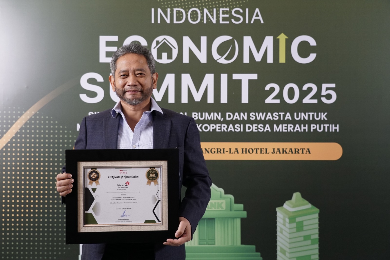 Content image for article: Telkom Raih The Best State Owned Enterprise 2025 di Indonesia Economic Summit