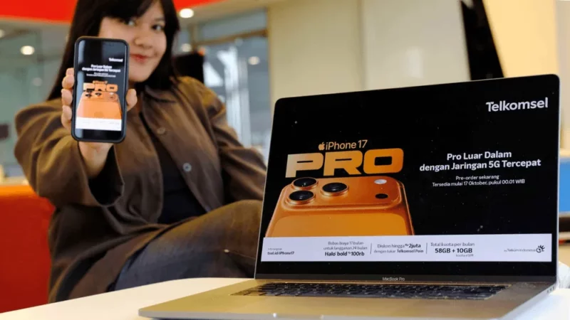 Telkomsel Luncurkan Pre-Order iPhone 17 dengan Bundling Halo+ Rp777.000 Telkomsel Luncurkan Pre-Order iPhone 17 dengan Bundling Halo+ Rp777.000