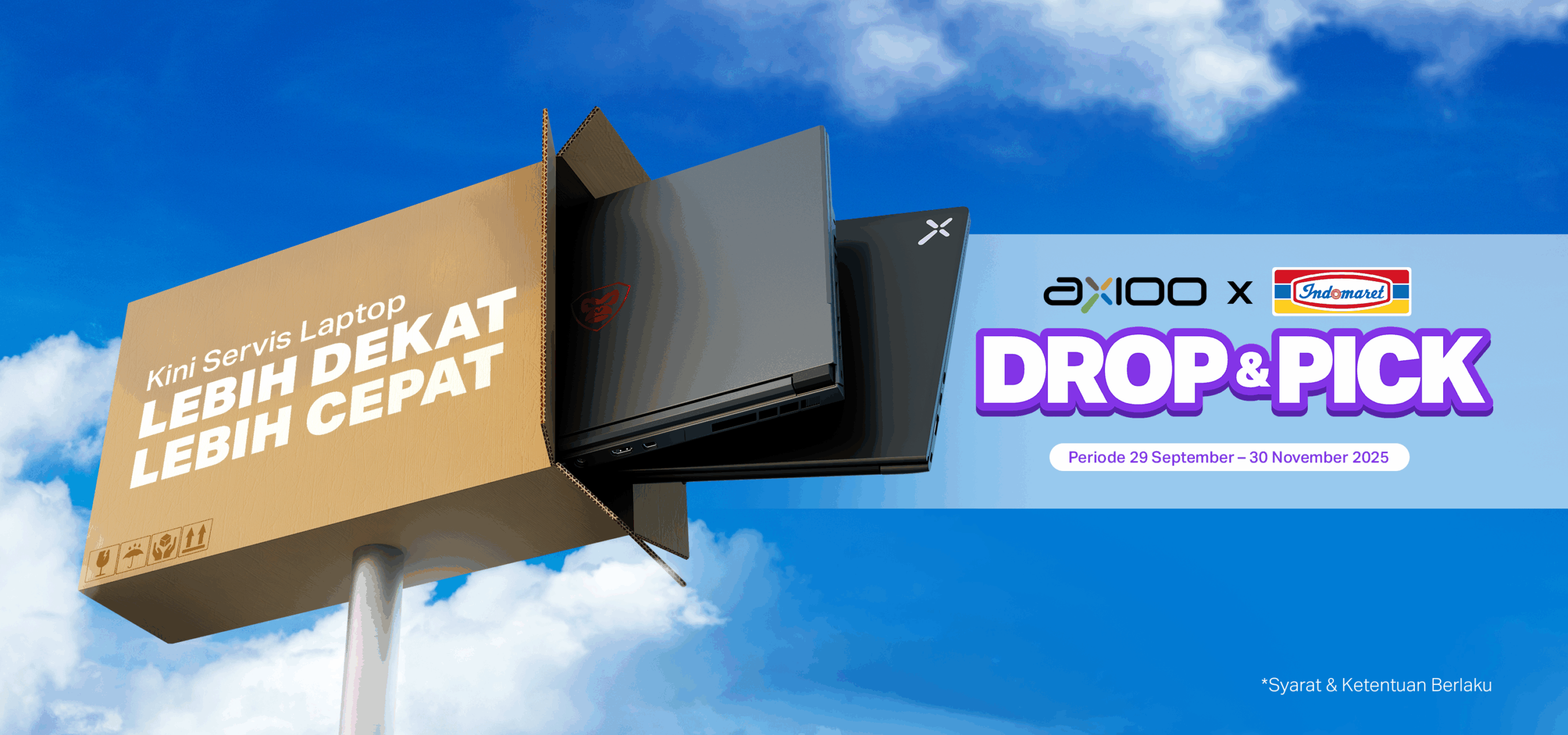 Axioo dan Indomaret Luncurkan Layanan Drop Off & Pick Up Service