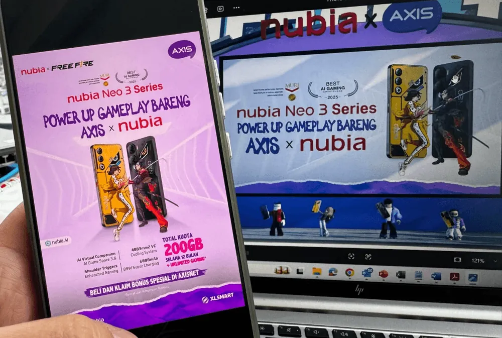 Content image for article: AXIS dan nubia Luncurkan Bundling Neo 3 Series untuk Gamer