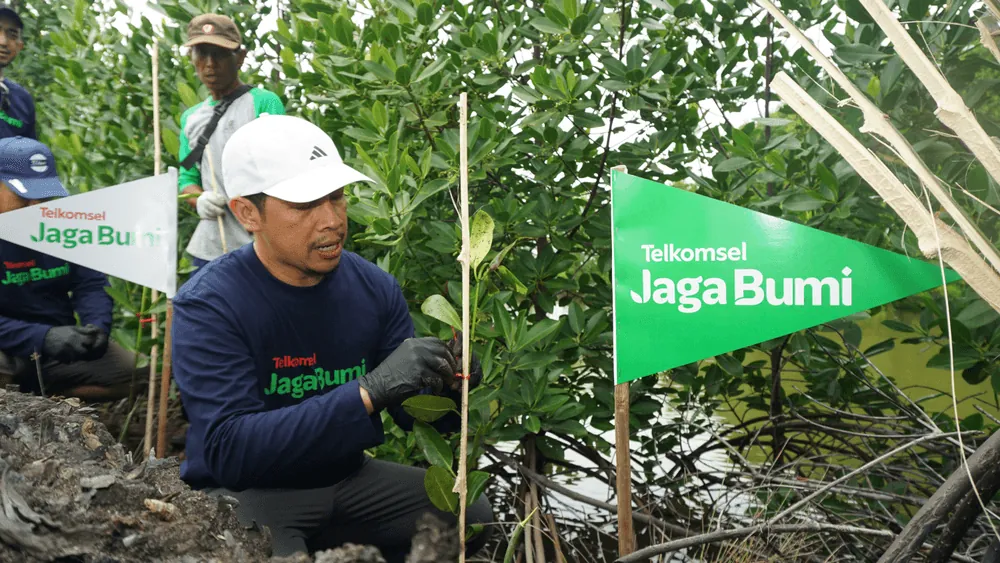 Telkomsel Jaga Bumi Carbon Offset Fase 3: 47 Ribu Pelanggan Tanam 12.731 Pohon