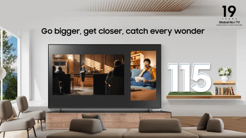 Samsung Hadirkan TV Layar Besar 75-115 Inci untuk Hiburan Lebih Imersif