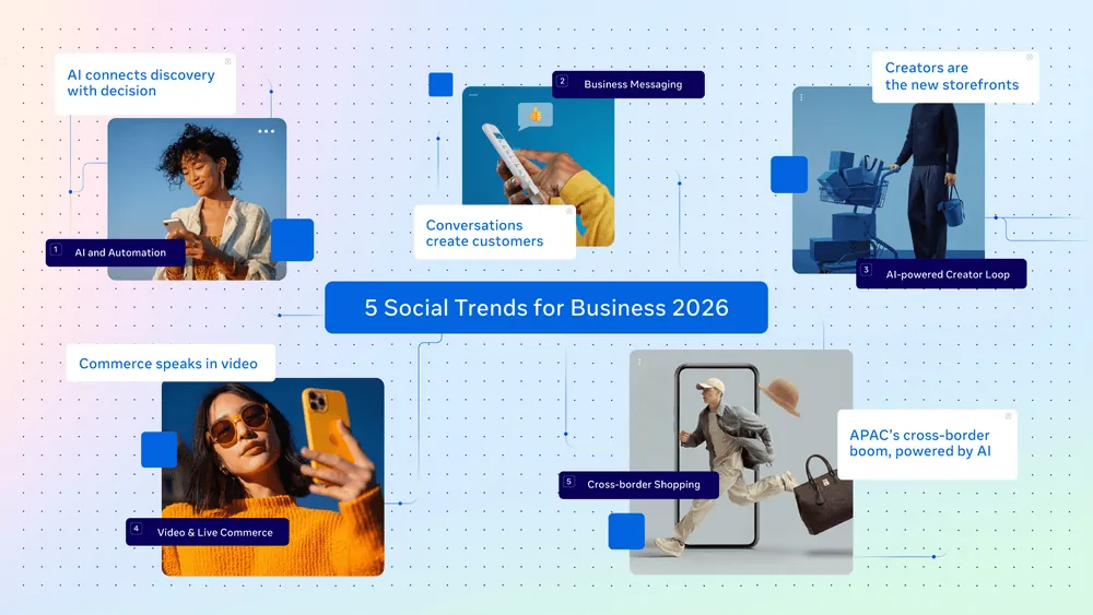 Content image for article: Meta Ungkap 5 Tren Digital & Sosial yang Bentuk Bisnis di 2026