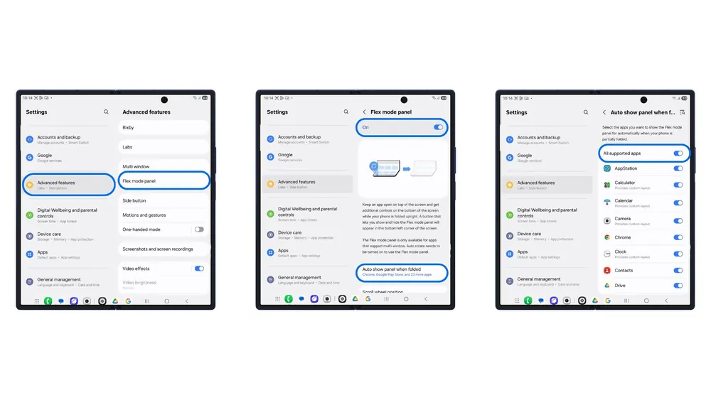 Content image for article: Samsung Galaxy Z Fold7 Hadirkan Flex Mode Panel untuk Liburan Akhir Tahun yang Produktif