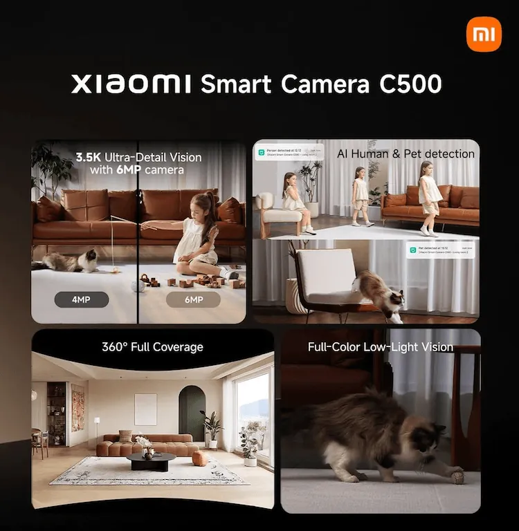 Content image for article: Xiaomi Perkenalkan Smart Camera C500 dan Dust Mite Vacuum 2 Pro untuk Rumah Aman & Bersih