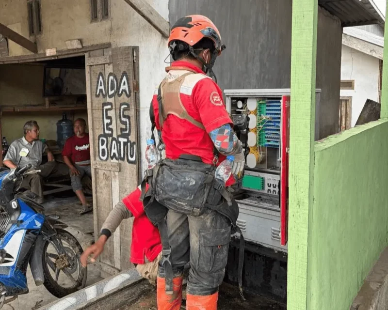 Telkom Akses Gerak Cepat Pulihkan Jaringan Pascabencana