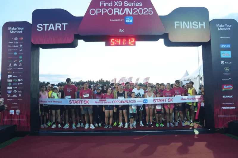 OPPO Run 2025 Sukses Digelar, 7.000 Pelari dari 20 Negara Ramaikan Bali
