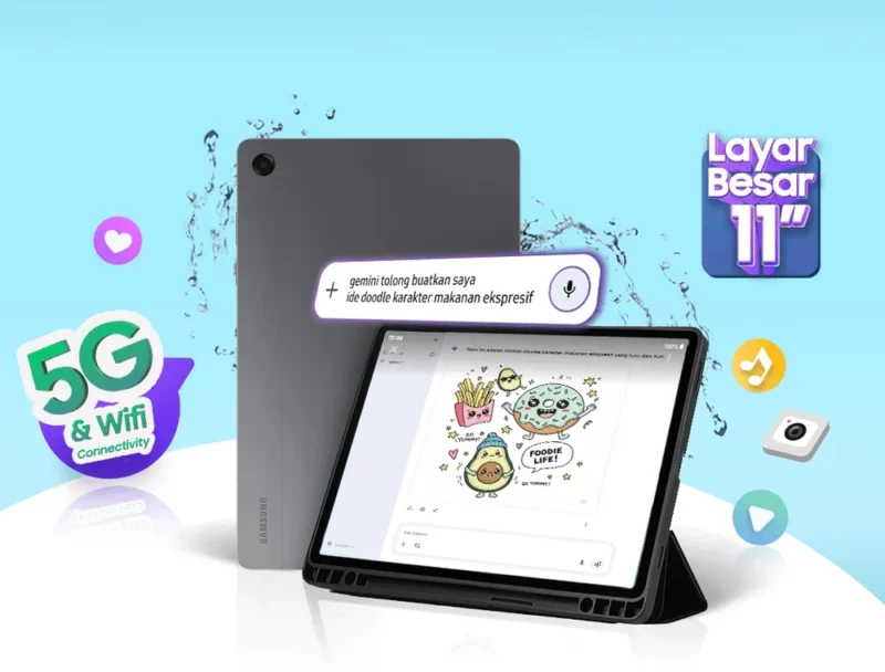 Samsung Galaxy Tab A11+, Tablet 5G Dua Jutaan dengan AI