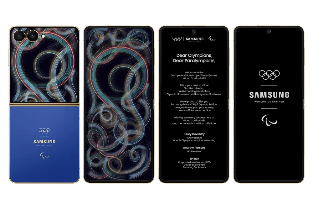 Content image for article: Samsung Galaxy Z Flip7 Olympic Edition Resmi Hadir untuk Milano Cortina 2026