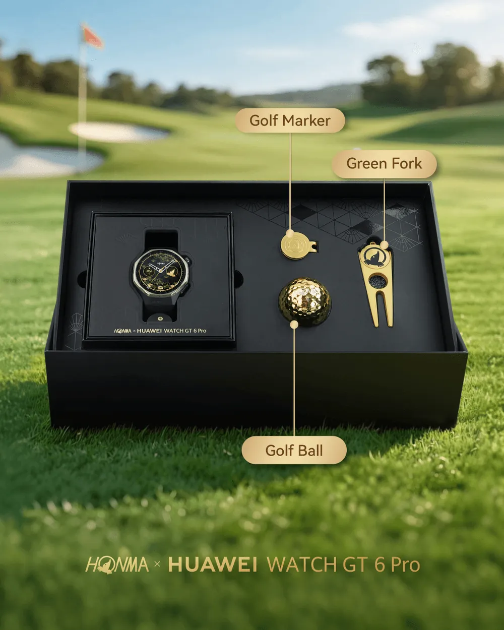 Content image for article: HONMA x HUAWEI WATCH GT 6 Pro Rilis, Smartwatch Golf Mewah Rp5 Jutaan