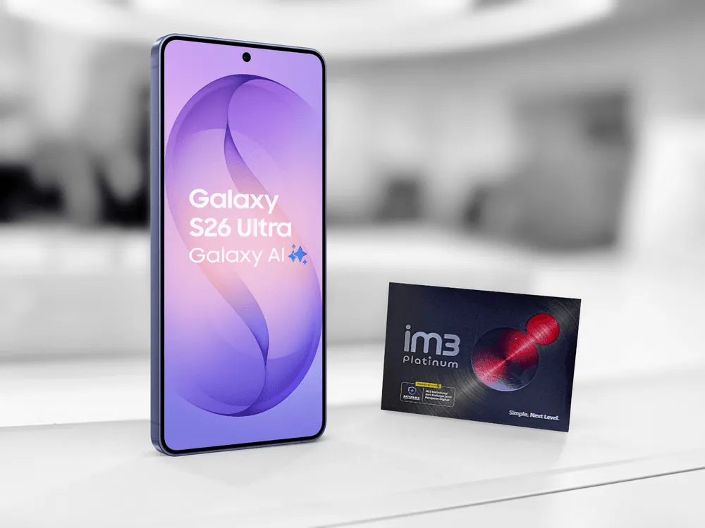 Content image for article: IM3 Platinum dan Samsung Rilis Bundling Galaxy S26 dengan AIvolusi5G