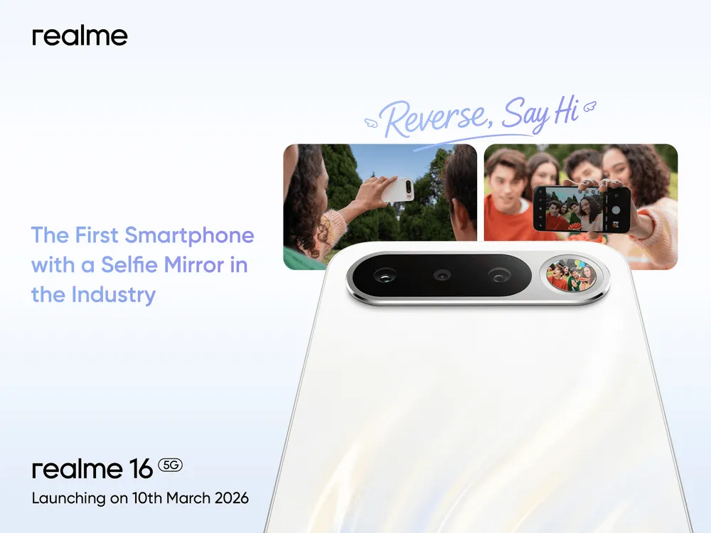 Content image for article: realme 16 5G Pamerkan Inovasi Selfie Mirror dan Air Design Baru