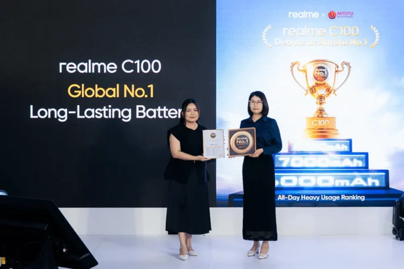 Content image for article: realme C100 Siap Rilis 7 Mei, Baterai 8000mAh Juara AnTuTu