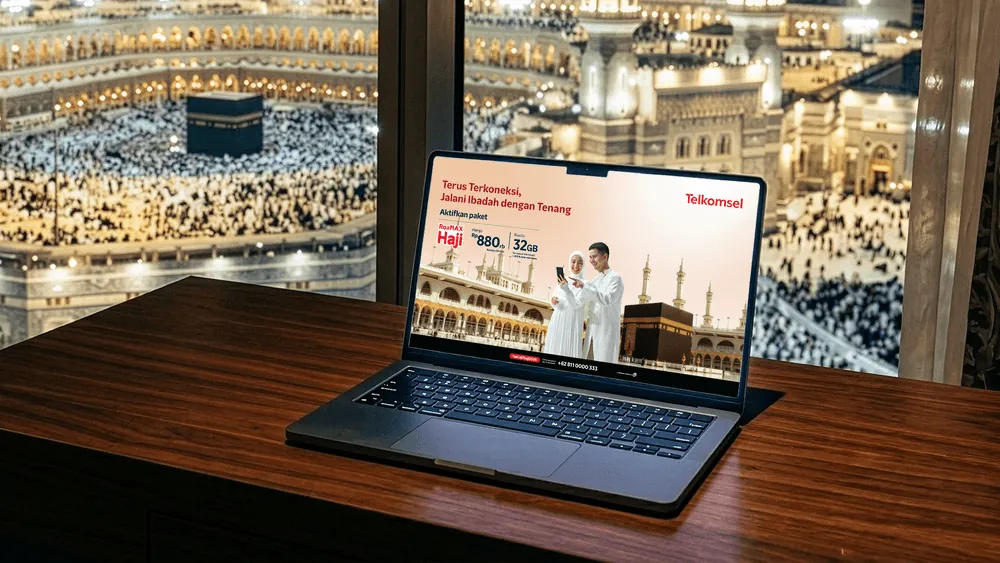 Content image for article: Telkomsel Luncurkan Paket RoaMAX Haji 2026, Kuota 42GB dan Akses 5G 100 Mbps
