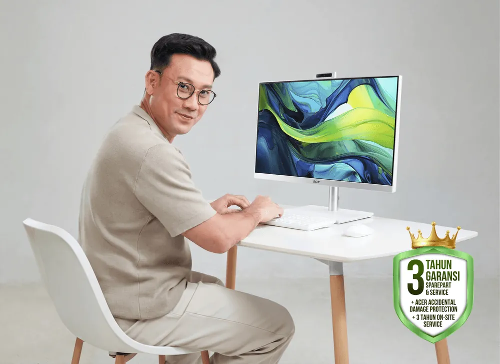 Acer Aspire C24A AIO Ringkas untuk Kerja Hybrid