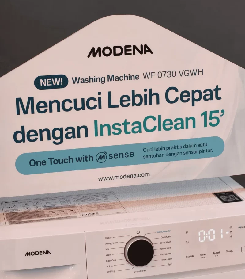 MODENA Mesin Cuci Front Load: Cepat, Hemat, dan Efisien