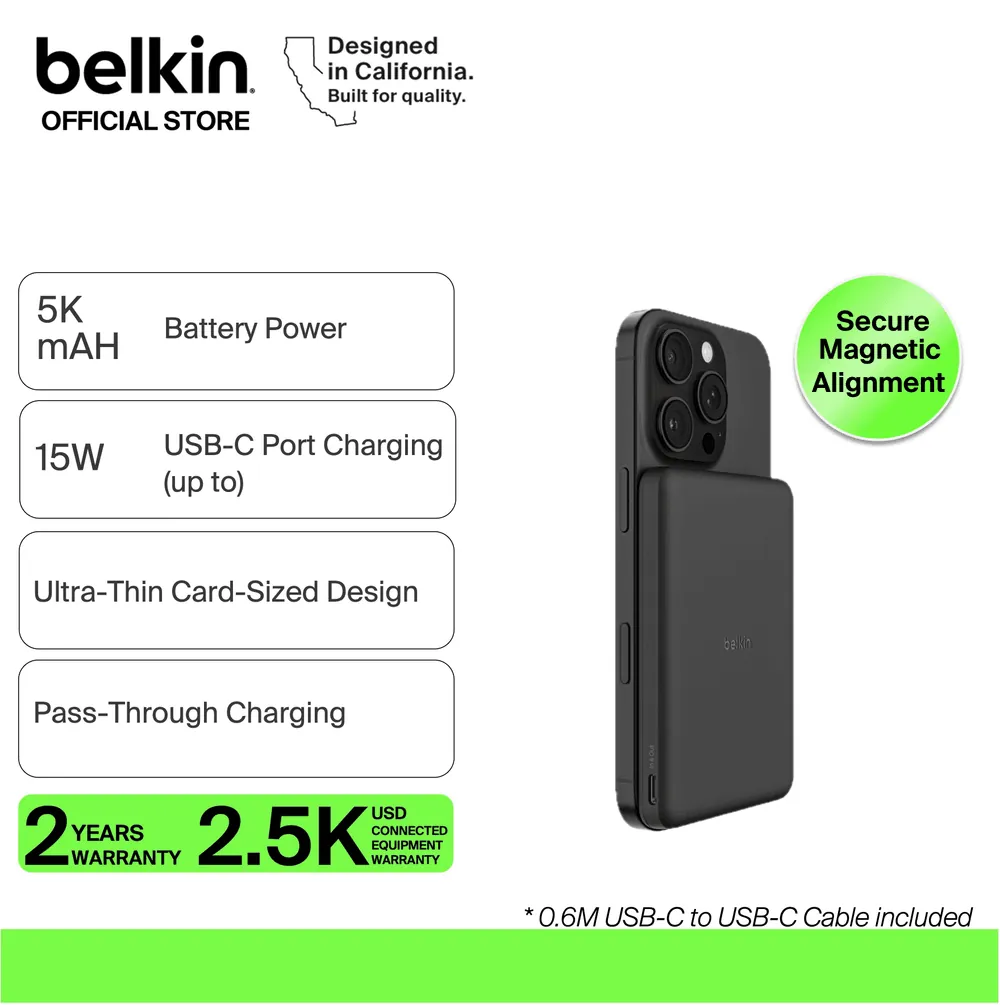 Content image for article: Belkin BoostCharge Magnetic Power Bank 5K Resmi di Indonesia, Rp799 Ribu